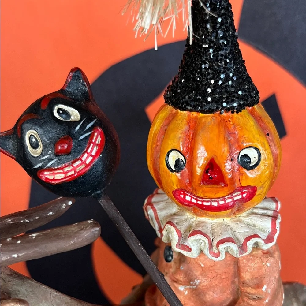 Bethany Lowe Halloween Pumpkin Rider Figurine - Picture 14 of 14